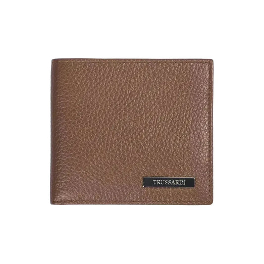Trussardi Brown Leather Men Wallet