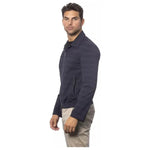 Verri Blue Wool Men Bomber Jacket Coats & Jackets