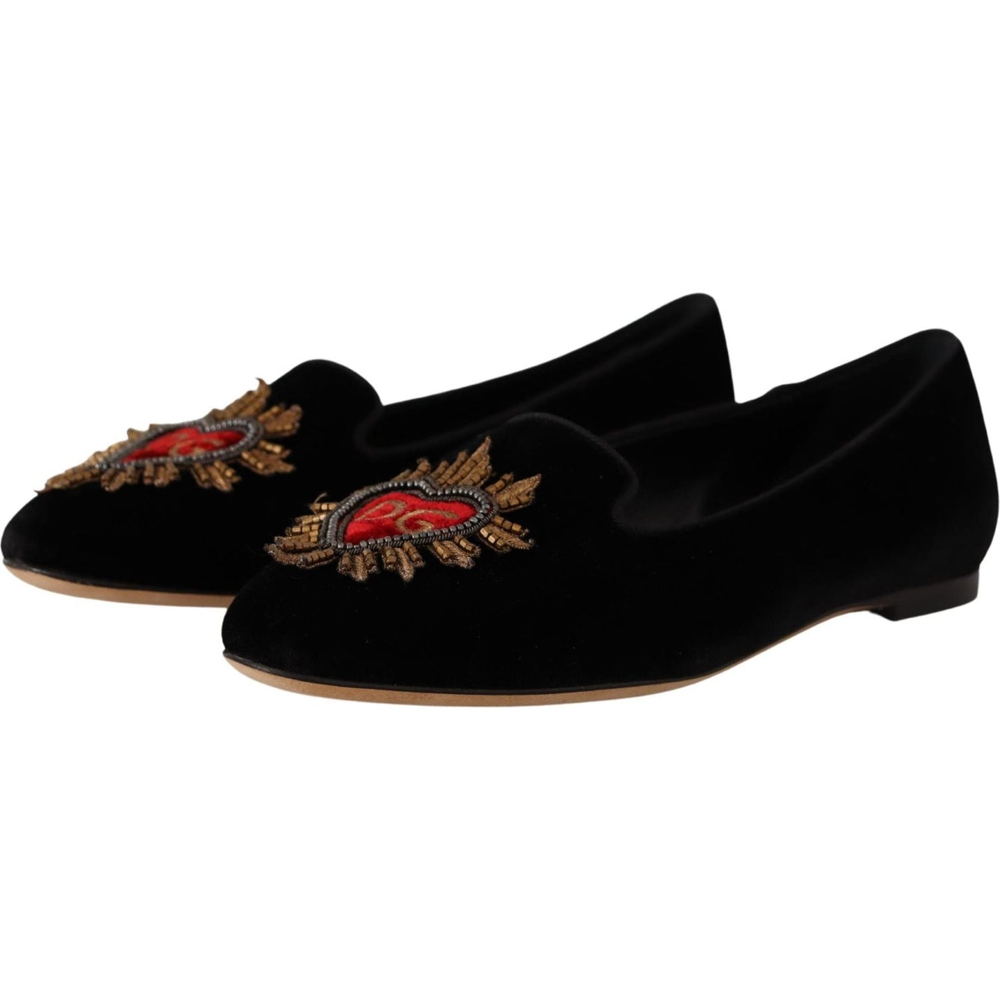 Dolce & Gabbana Elegant Patent Leather Flat Shoes Dolce & Gabbana Black