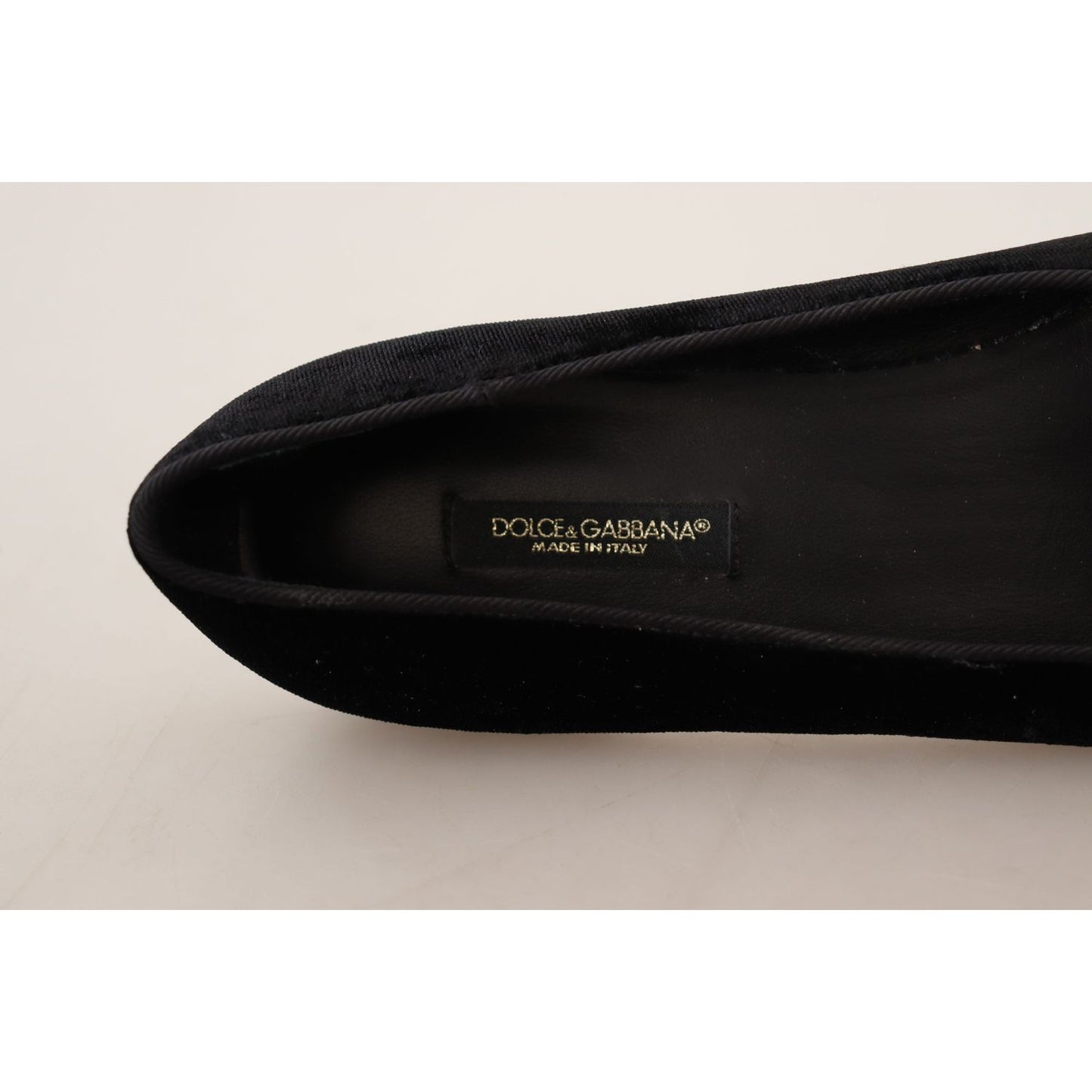 Dolce & Gabbana Elegant Patent Leather Flat Shoes Dolce & Gabbana Black