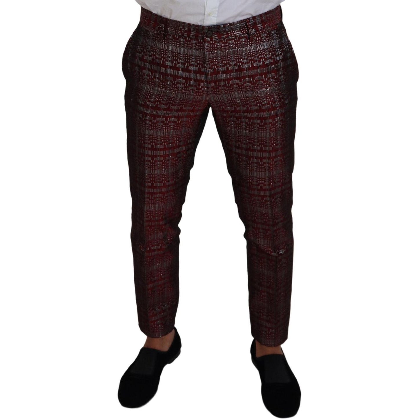 Dolce & Gabbana Bordeaux Fantasy Slim Fit Two-Piece Suit Dolce & Gabbana Black