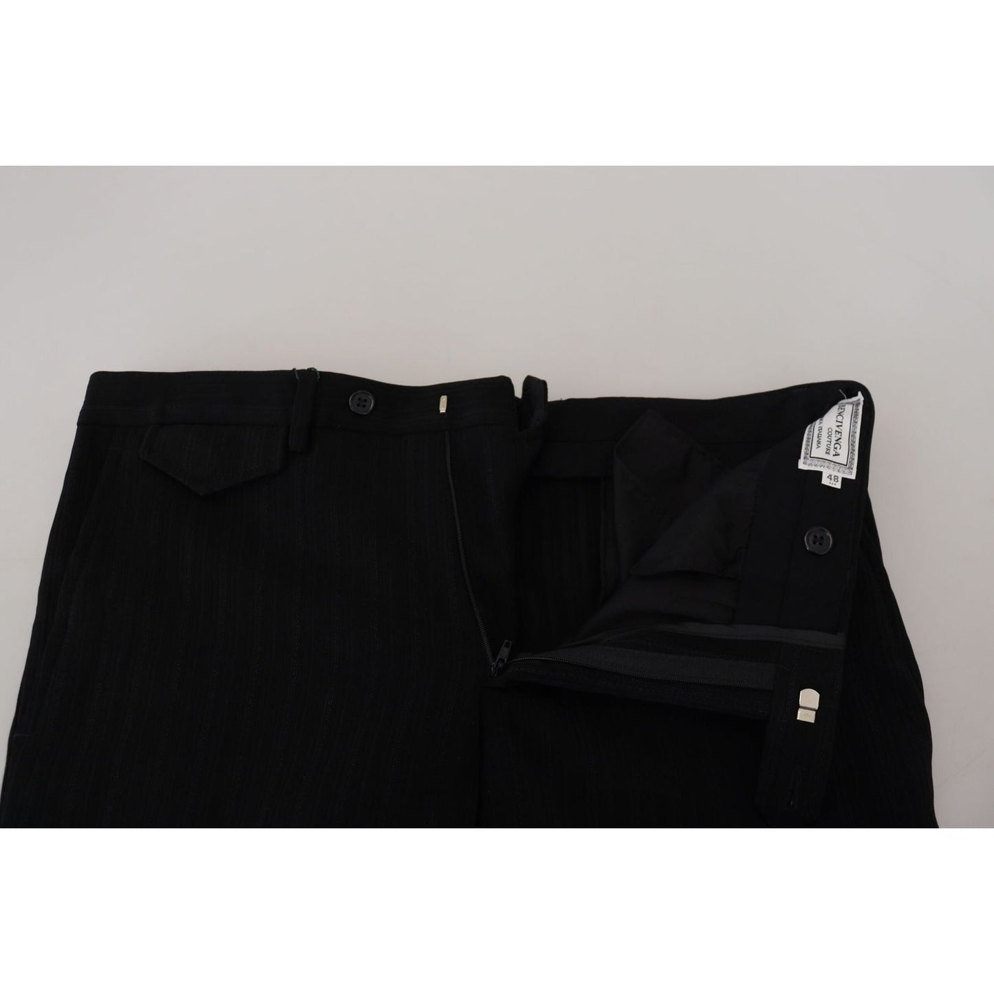 BENCIVENGA Elegant Black Italian Designer Pants BENCIVENGA Gray