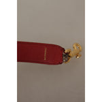 Dolce & Gabbana Brown Python Leather Studded Shoulder Strap