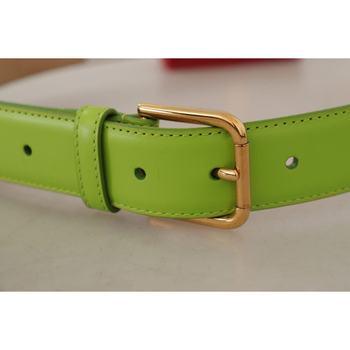 Dolce & Gabbana Green Leather Devotion Heart Micro Bag Headphones Belt WMB148 - 70