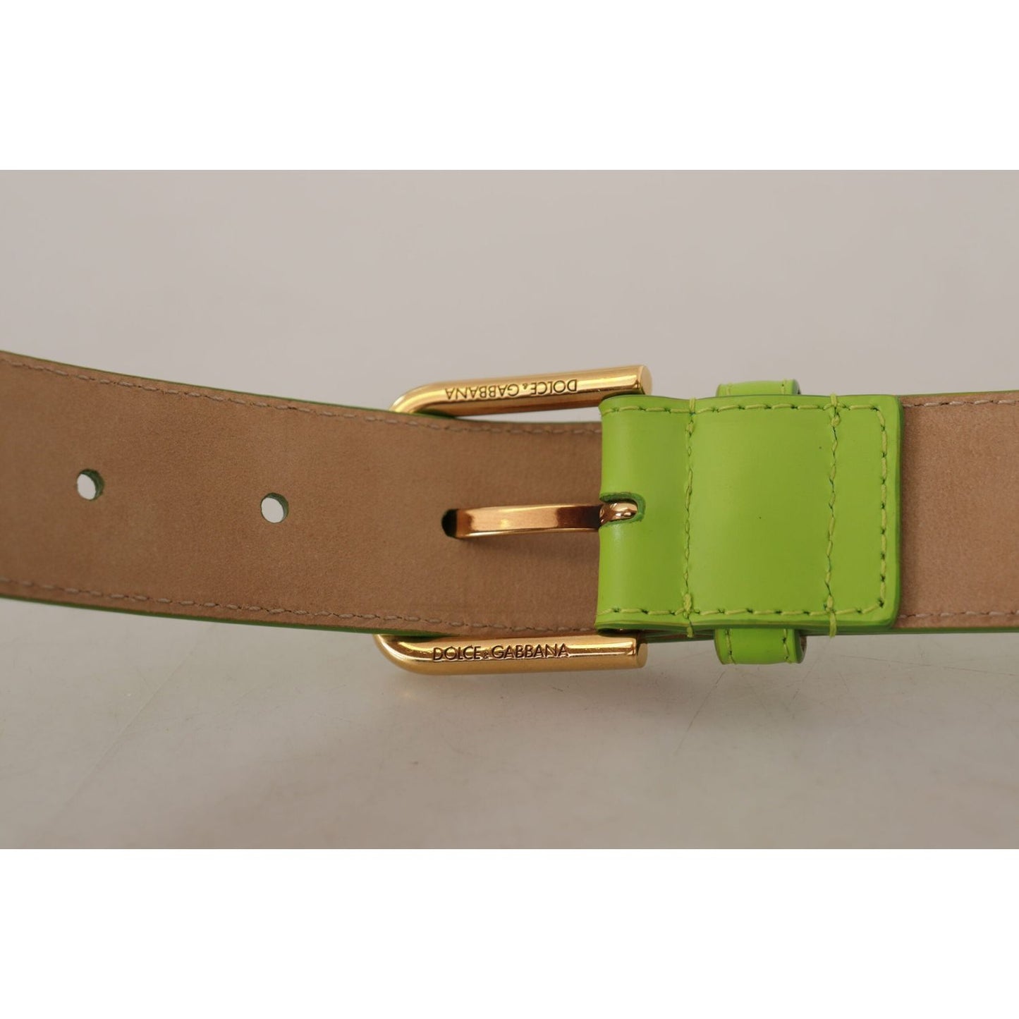 Dolce & Gabbana Green Leather Devotion Heart Micro Bag Headphones Belt WMB148 - 70