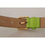 Dolce & Gabbana Green Leather Devotion Heart Micro Bag Headphones Belt WMB148 - 70