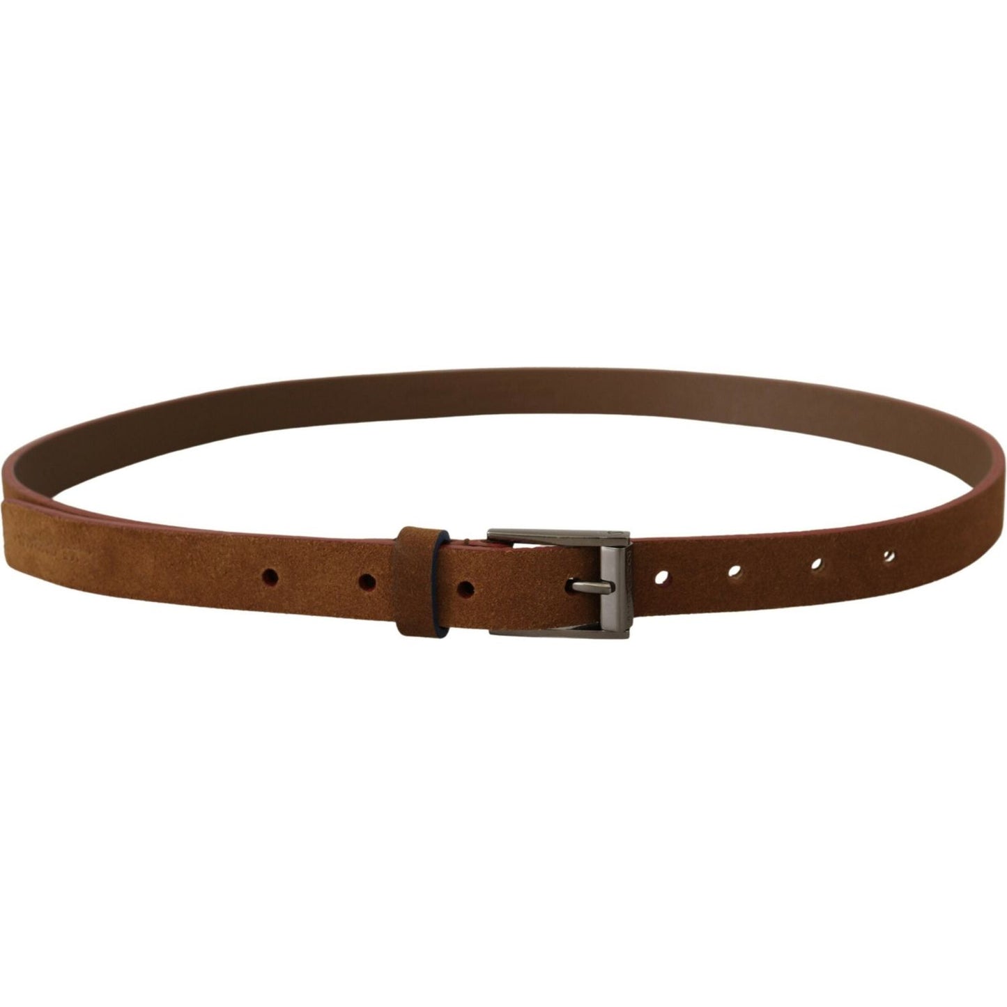 Dolce & Gabbana Chic Suede Belt with Logo Engraved Buckle Dolce & Gabbana Dark Olive Green