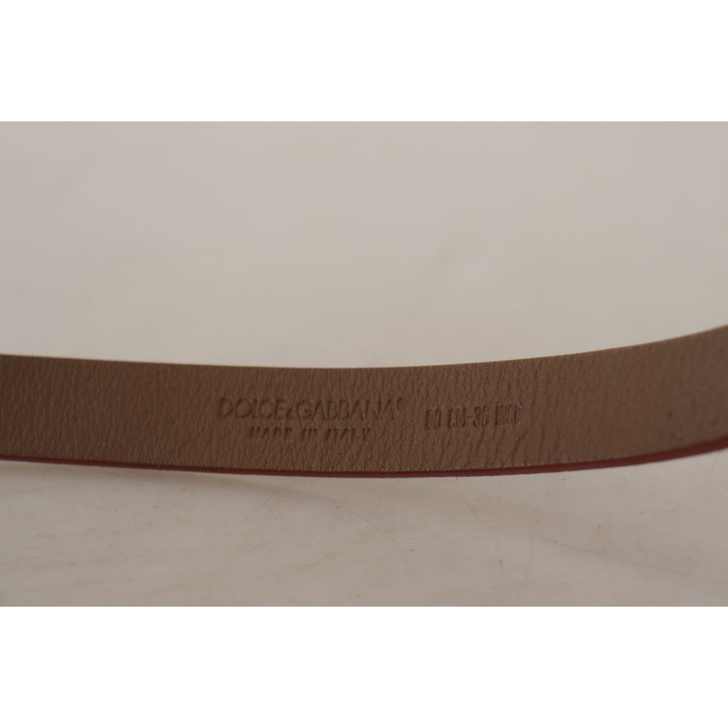 Dolce & Gabbana Chic Suede Belt with Logo Engraved Buckle Dolce & Gabbana Dark Gray