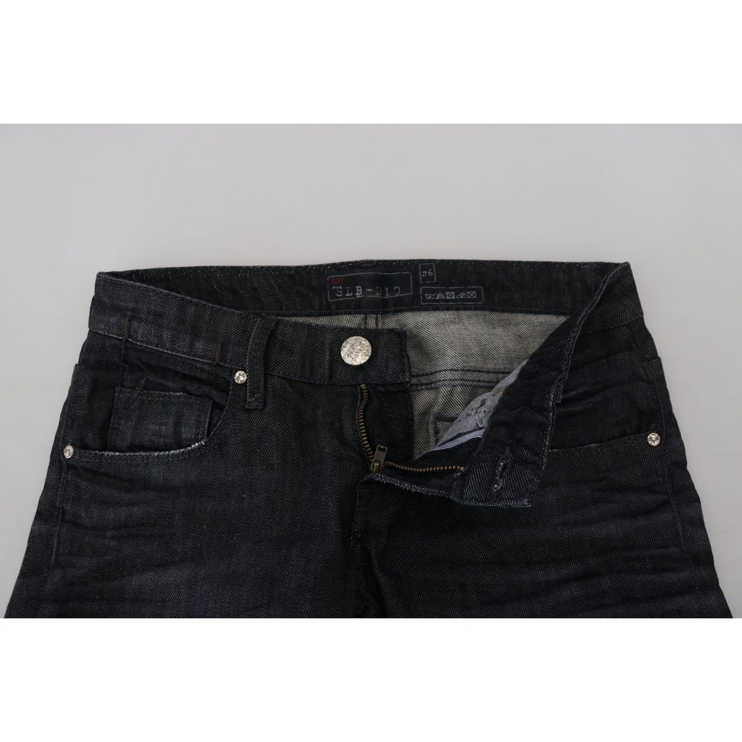 Acht Chic Black Low Waist Straight Jeans Acht Black