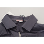 U.S. POLO ASSN. Gray Printed Long Sleeves Collared Top TSH83212 -38