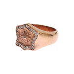 Nialaya Pink Gold 925 Silver Authentic Clear Ring SIG19109- 44