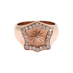 Nialaya Pink Gold 925 Silver Authentic Clear Ring SIG19109- 44
