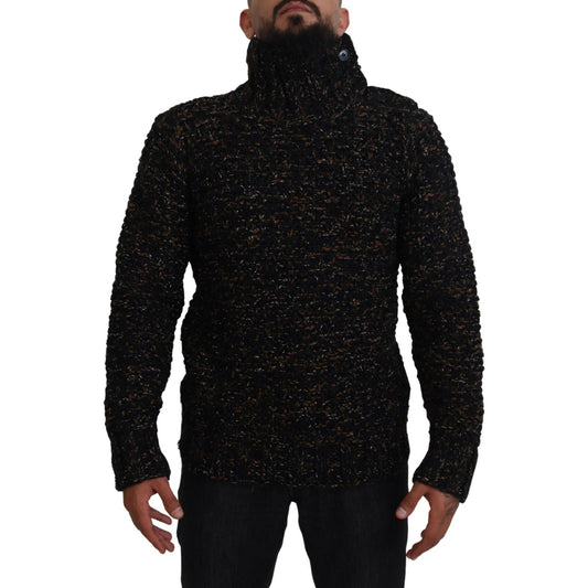 Dolce & Gabbana Brown Fatto A Mano Turtleneck Pullover Sweater