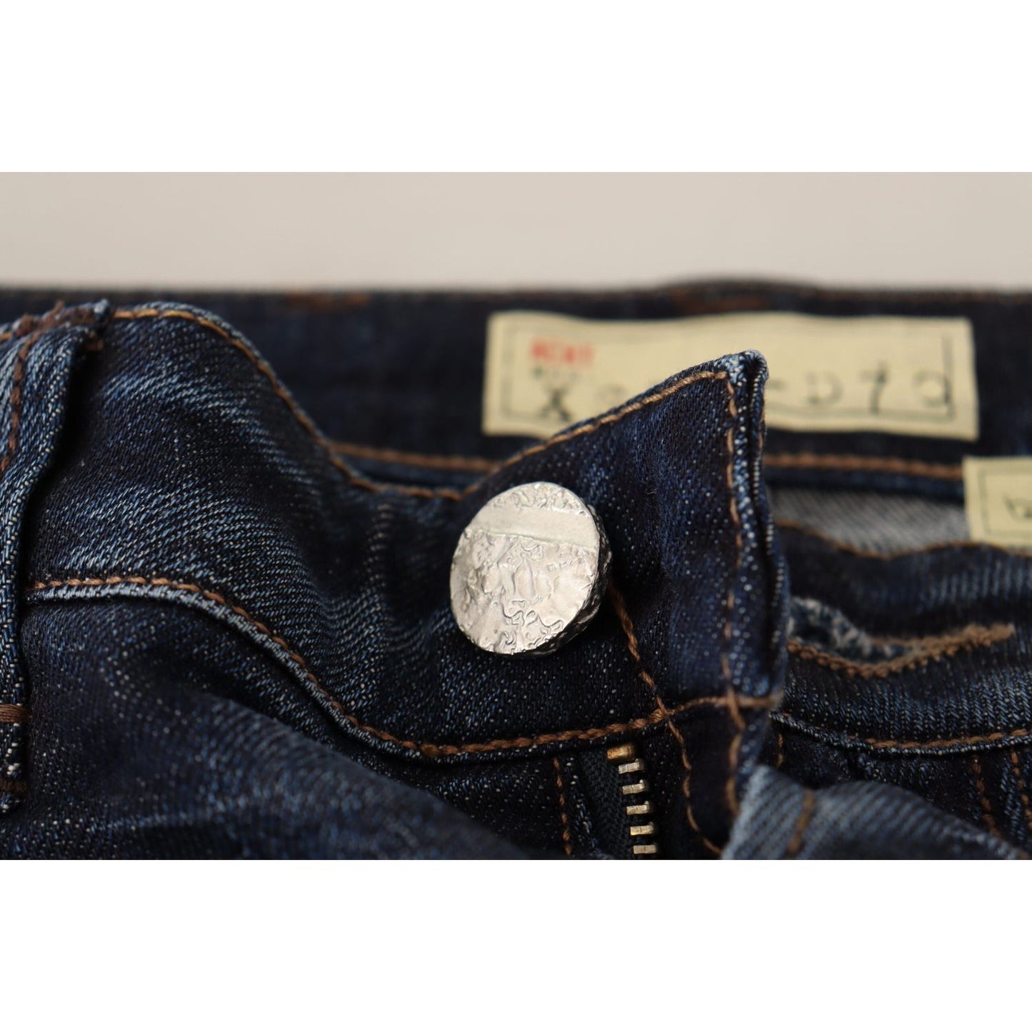 Acht Chic Slim Fit Blue Washed Jeans Acht Gray