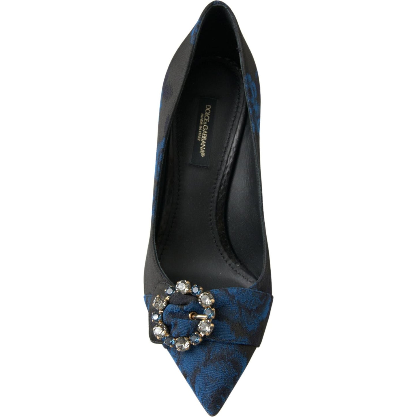 Dolce & Gabbana Elegant Blue Crystal Embellished Pumps Dolce & Gabbana Dark Slate Gray