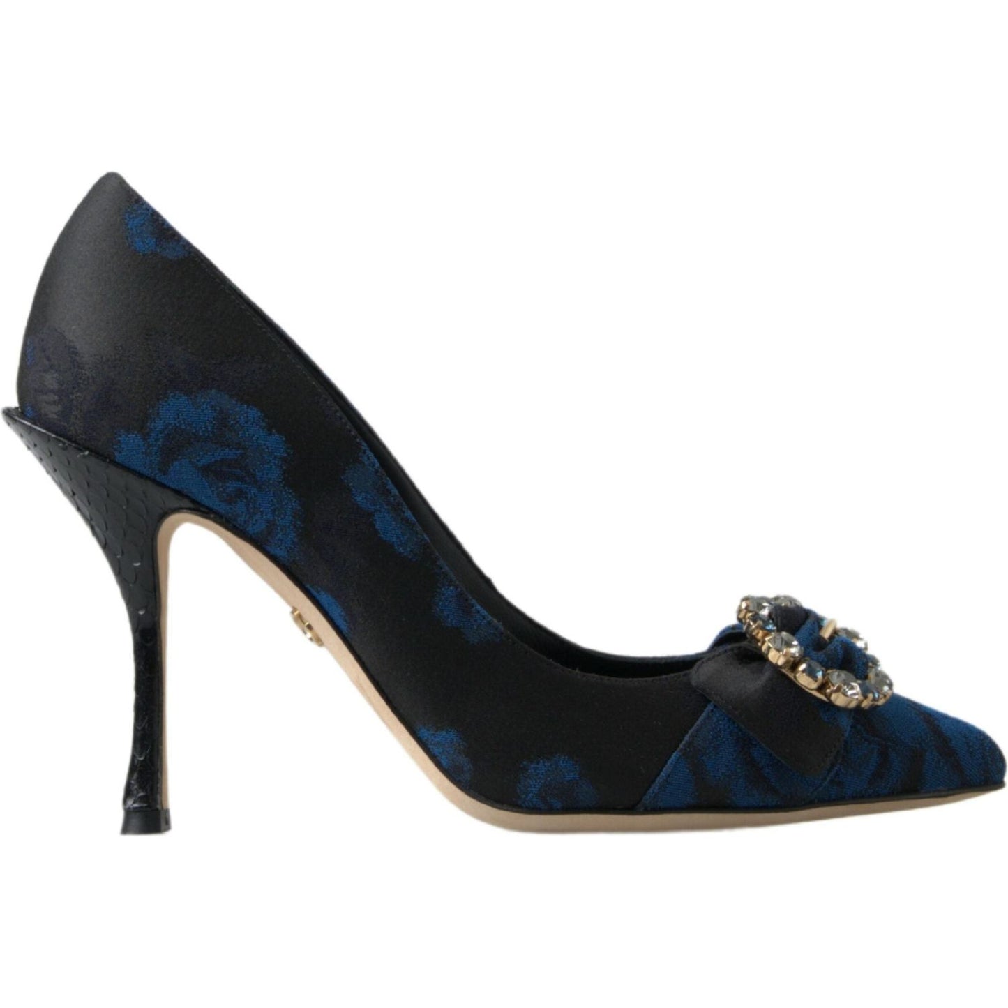 Dolce & Gabbana Elegant Blue Crystal Embellished Pumps Dolce & Gabbana Dark Slate Gray