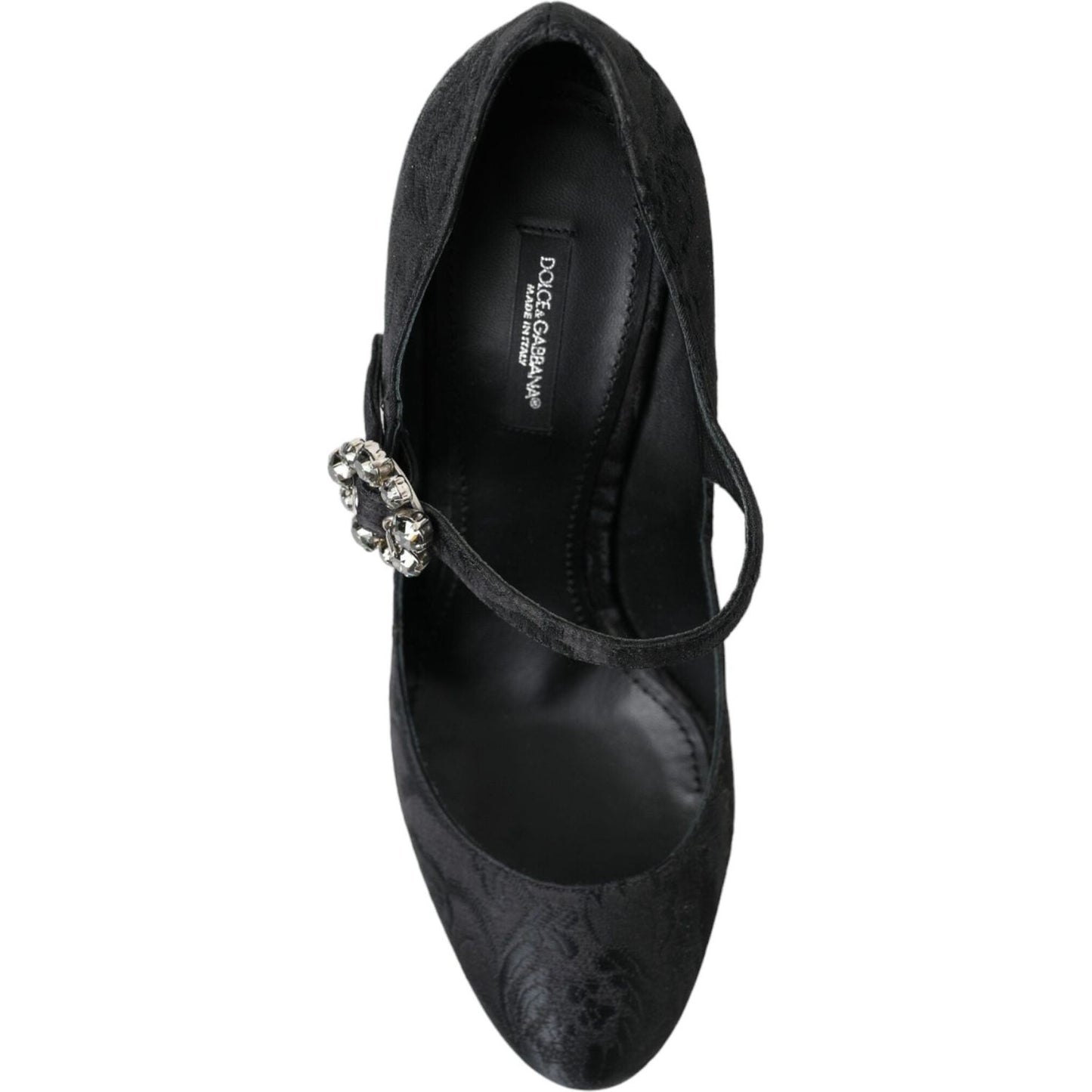 Dolce & Gabbana Chic Black Brocade Mary Janes Pumps Dolce & Gabbana Black
