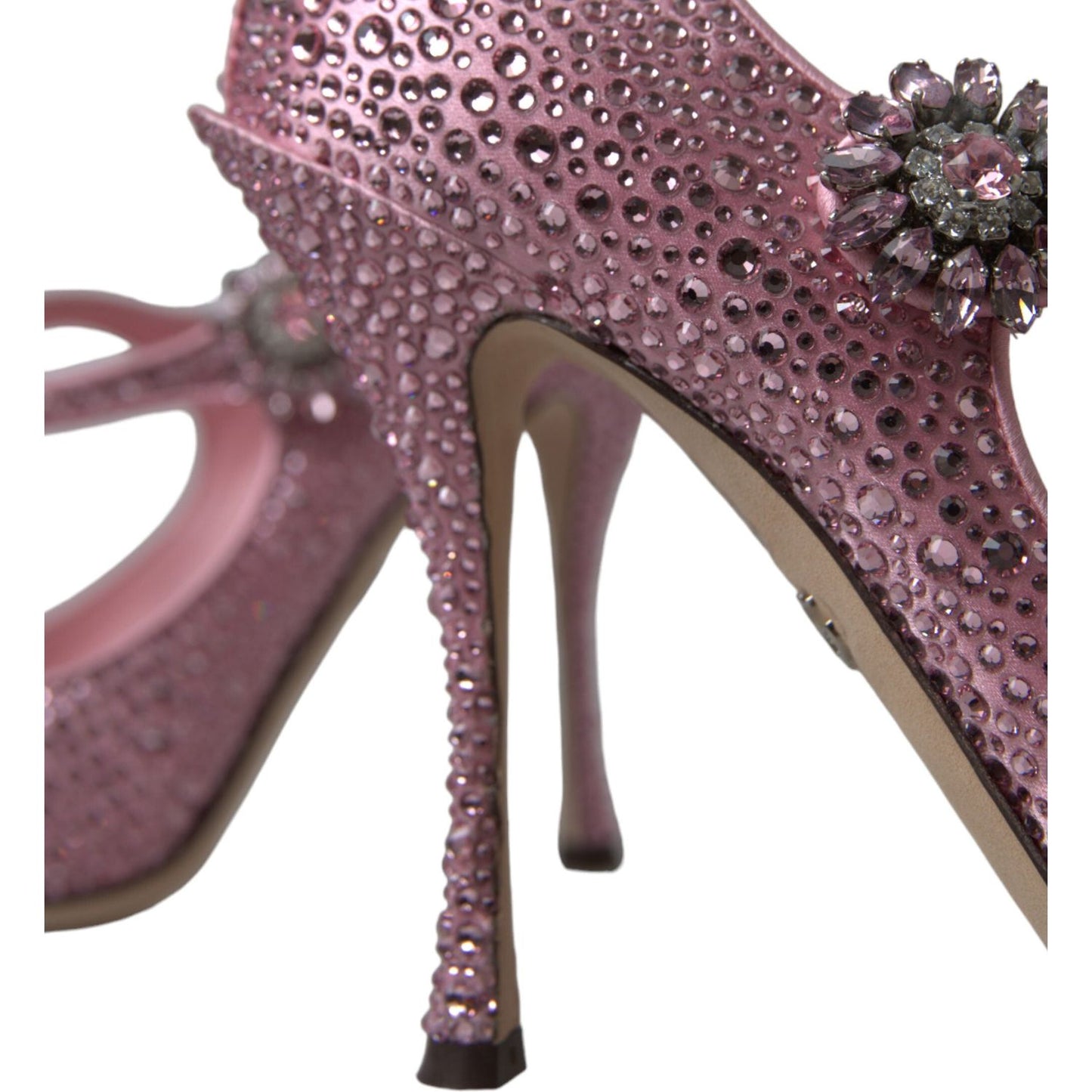 Dolce & Gabbana Enchanting Pink Crystal Pumps Dolce & Gabbana Dim Gray