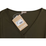 John Galliano Green shortsleeved blouse top SIG11878-2