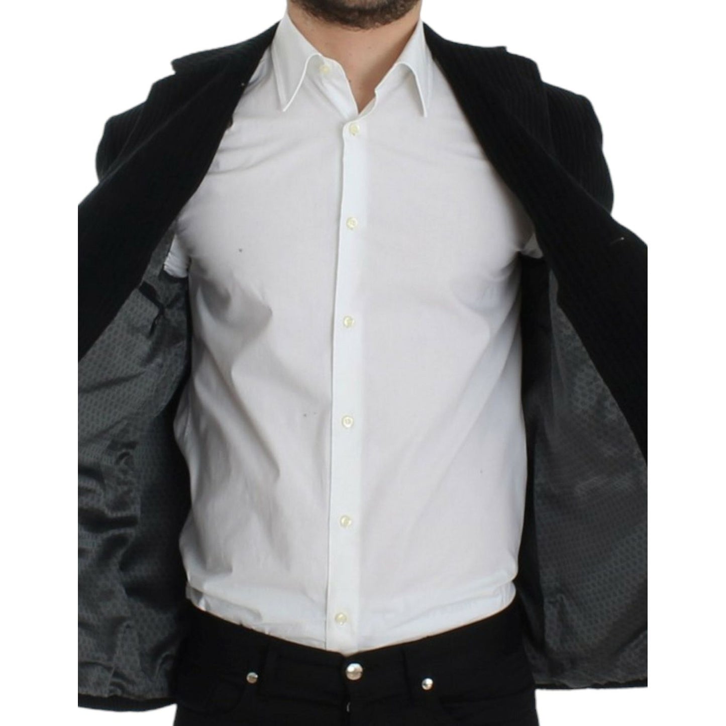 Dolce & Gabbana Elegant Black Martini Blazer Jacket Dolce & Gabbana Dark Slate Gray