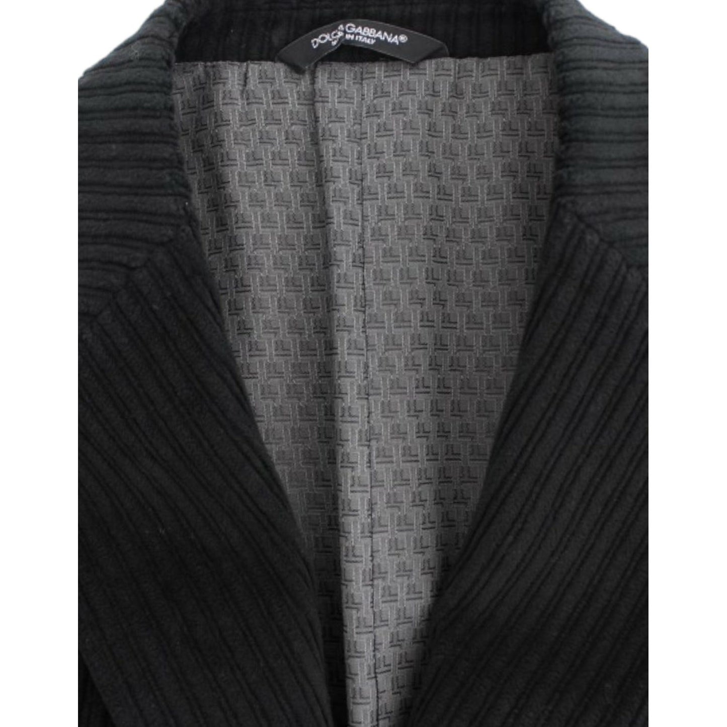 Dolce & Gabbana Elegant Black Martini Blazer Jacket Dolce & Gabbana Dark Slate Gray