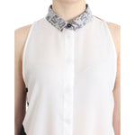 Costume National White shirt assymetric hem dress