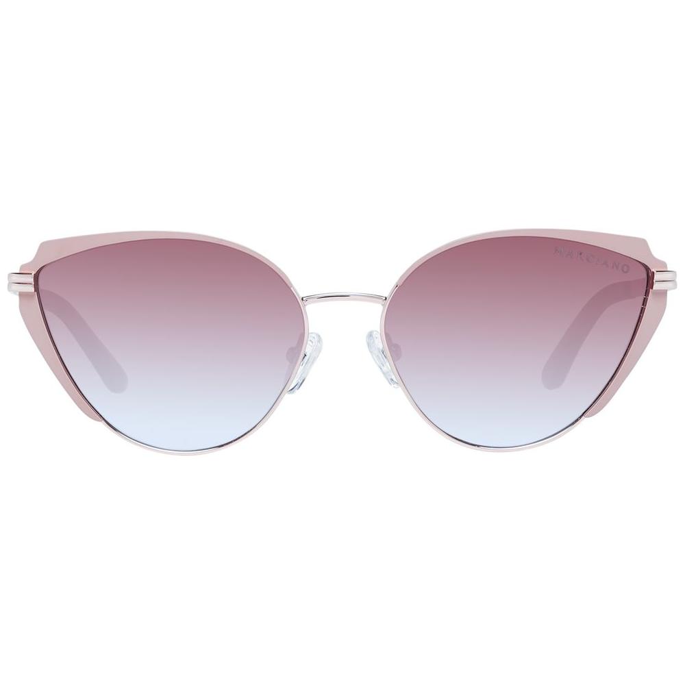 Marciano by Guess rose gold women sunglasses with cat eye style, multicolor gradient lenses, metal frame, full-rim design.