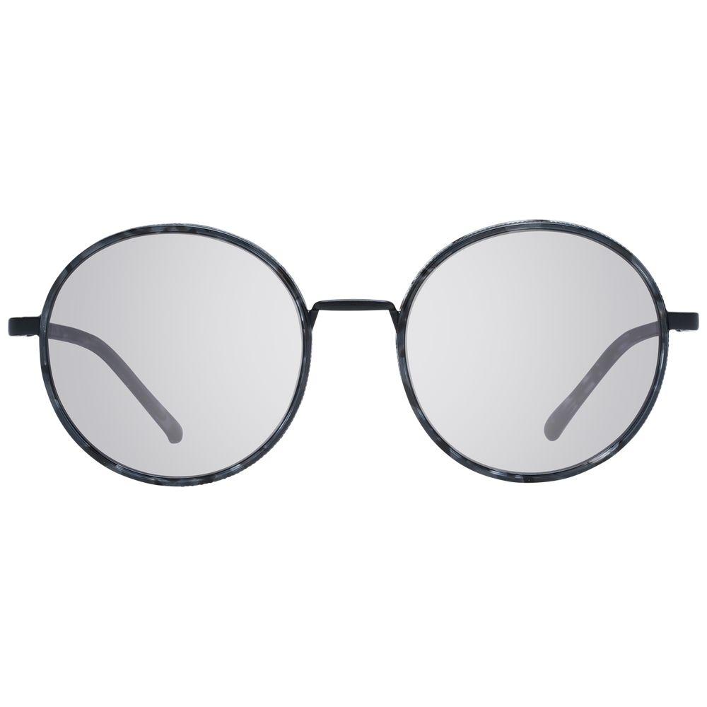 Scotch & Soda men's round grey acetate full-rim sunglasses with UV protection, size 49-19-135, includes branded case.