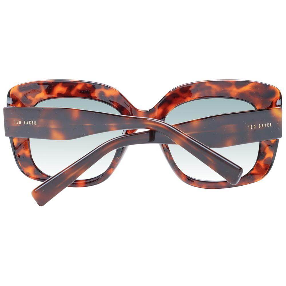 Ted Baker multicolor acetate women sunglasses with butterfly style, full-rim frame, and green gradient lenses, UVA & UVB protection.