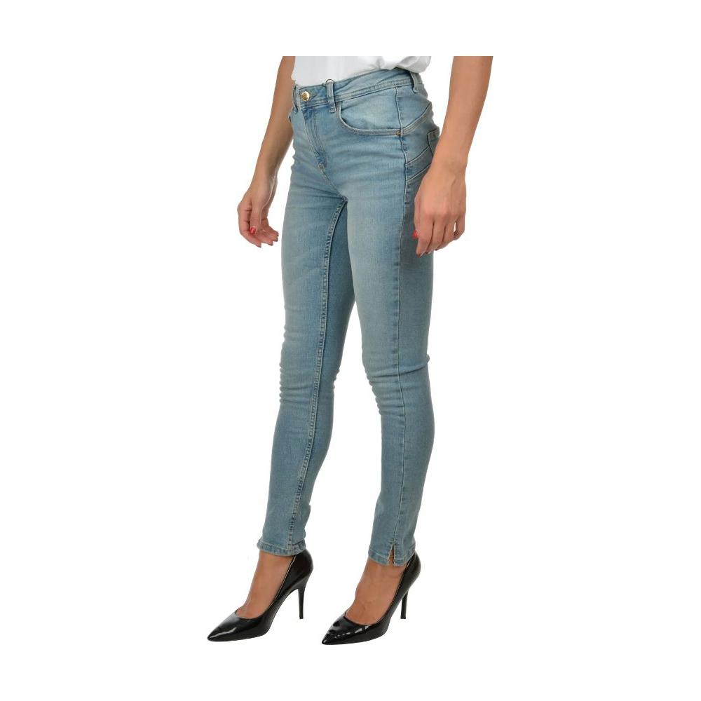 Yes Zee Light Blue Cotton Women's Skinny Jean Yes Zee Slate Gray