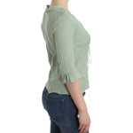 Ermanno Scervino Green Lightweight Knit Sweater Top Blouse SIG12013-1