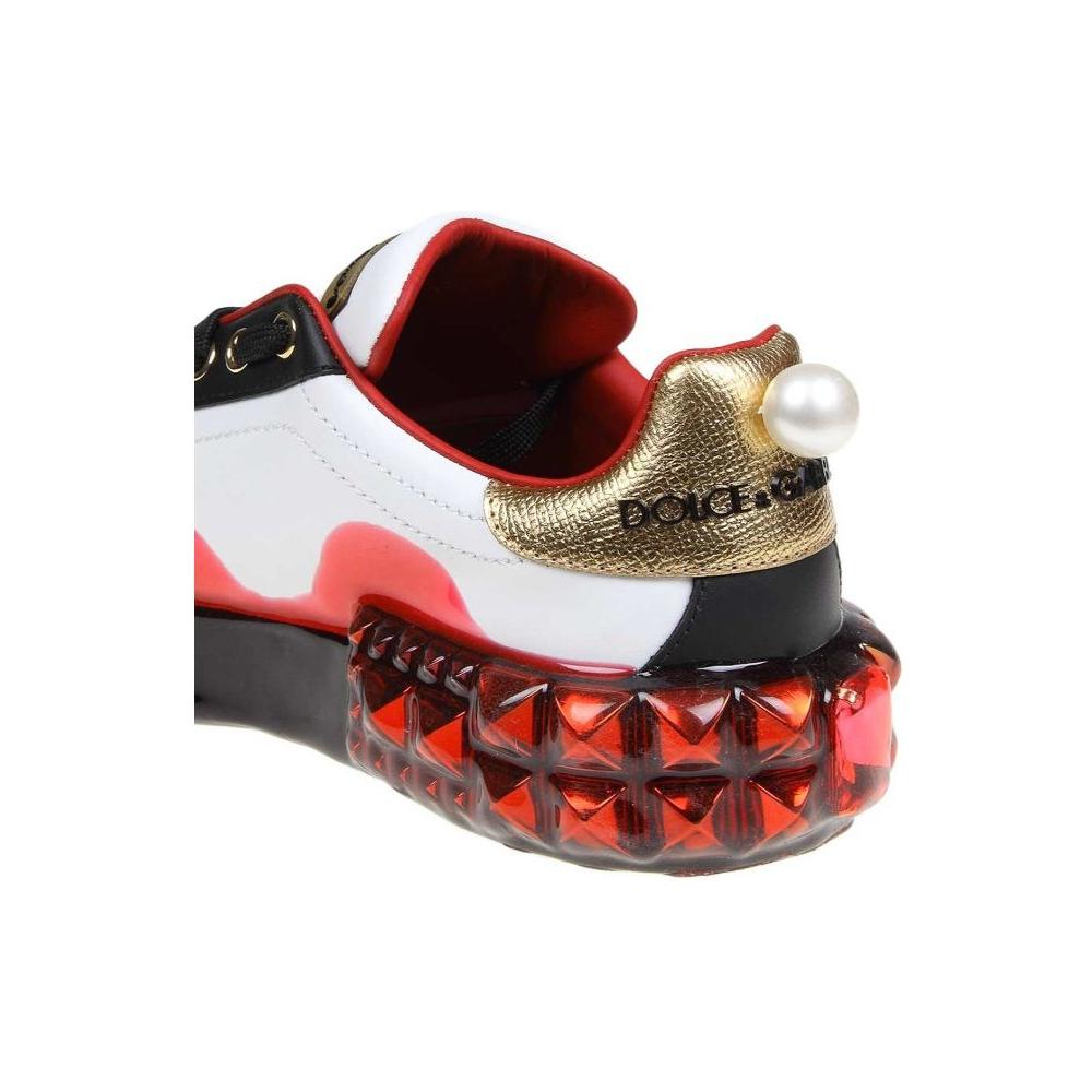 Dolce & Gabbana White Calfskin Women Sneaker Dolce & Gabbana Sienna