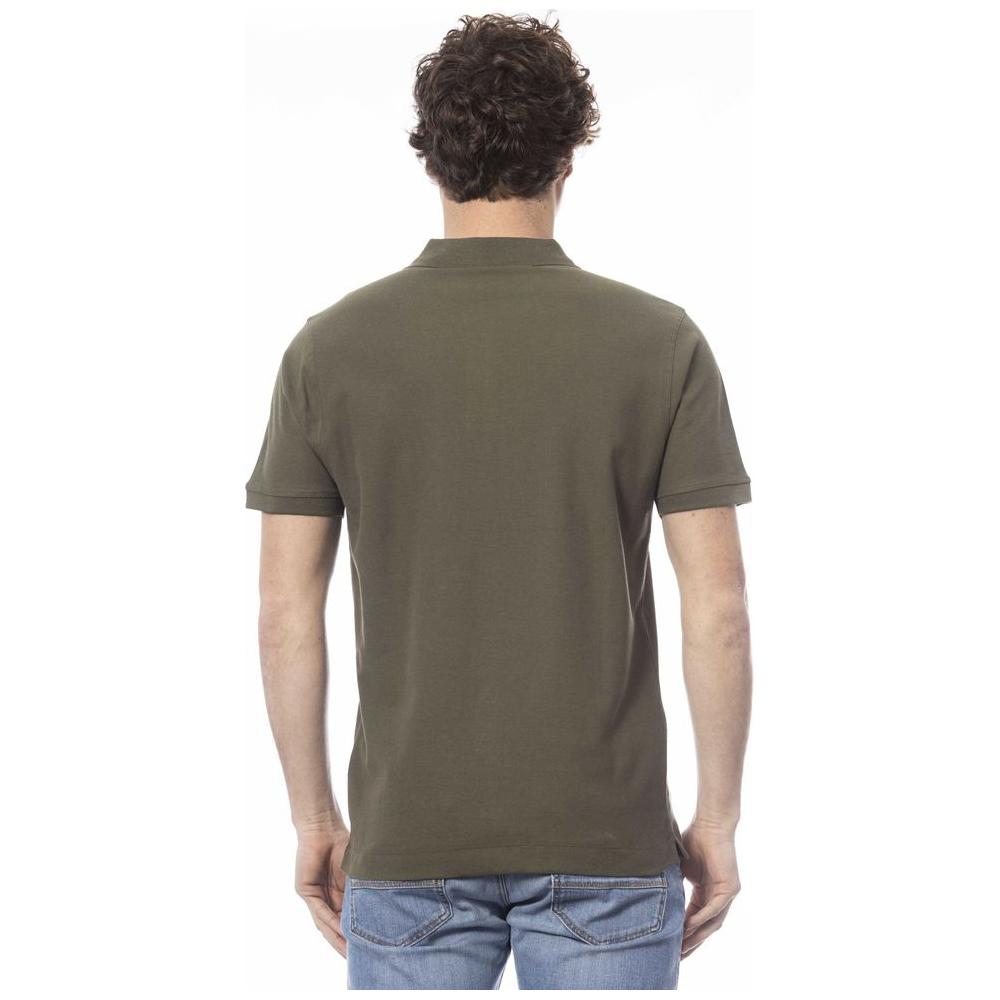 Invicta Green Cotton Men Polo Shirt Invicta Dim Gray