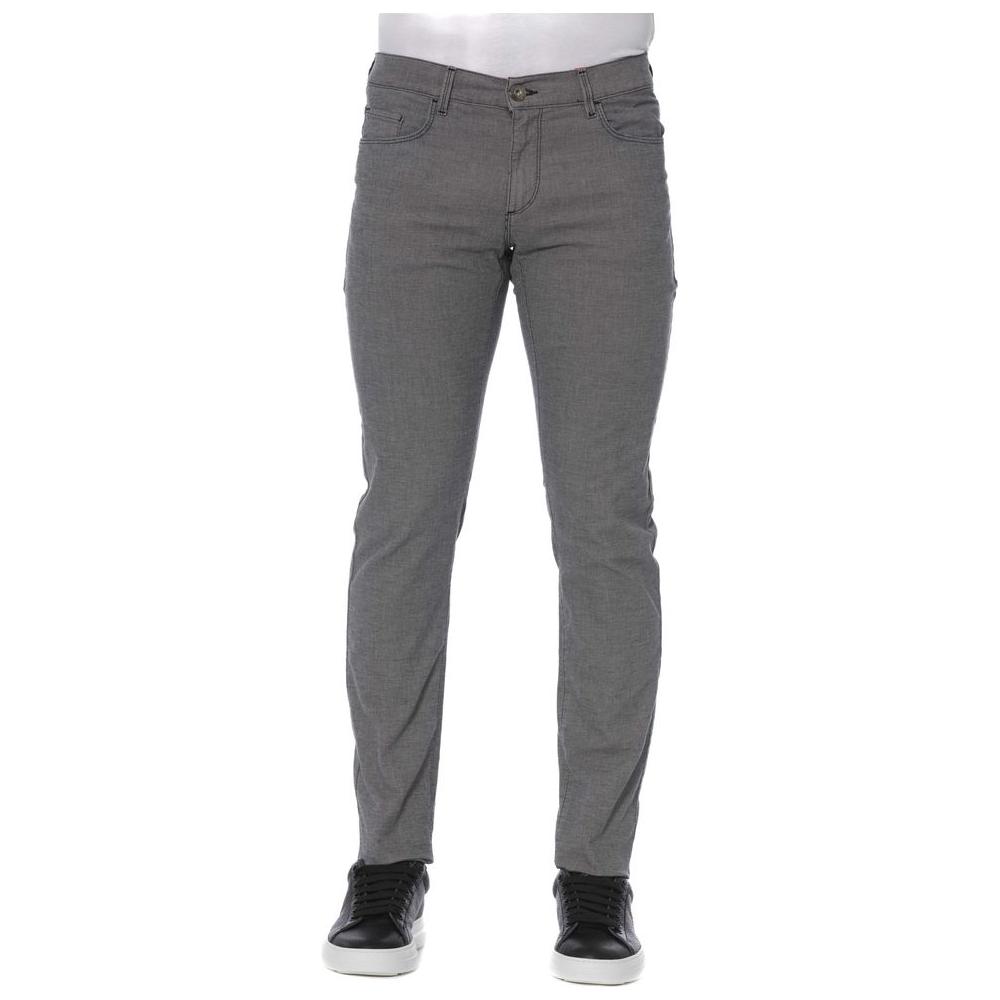 Trussardi Jeans Gray Cotton Men Pant TR-24101-W29