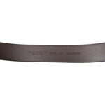 Dolce & Gabbana Brown Calf Leather Gold Metal Buckle Belt