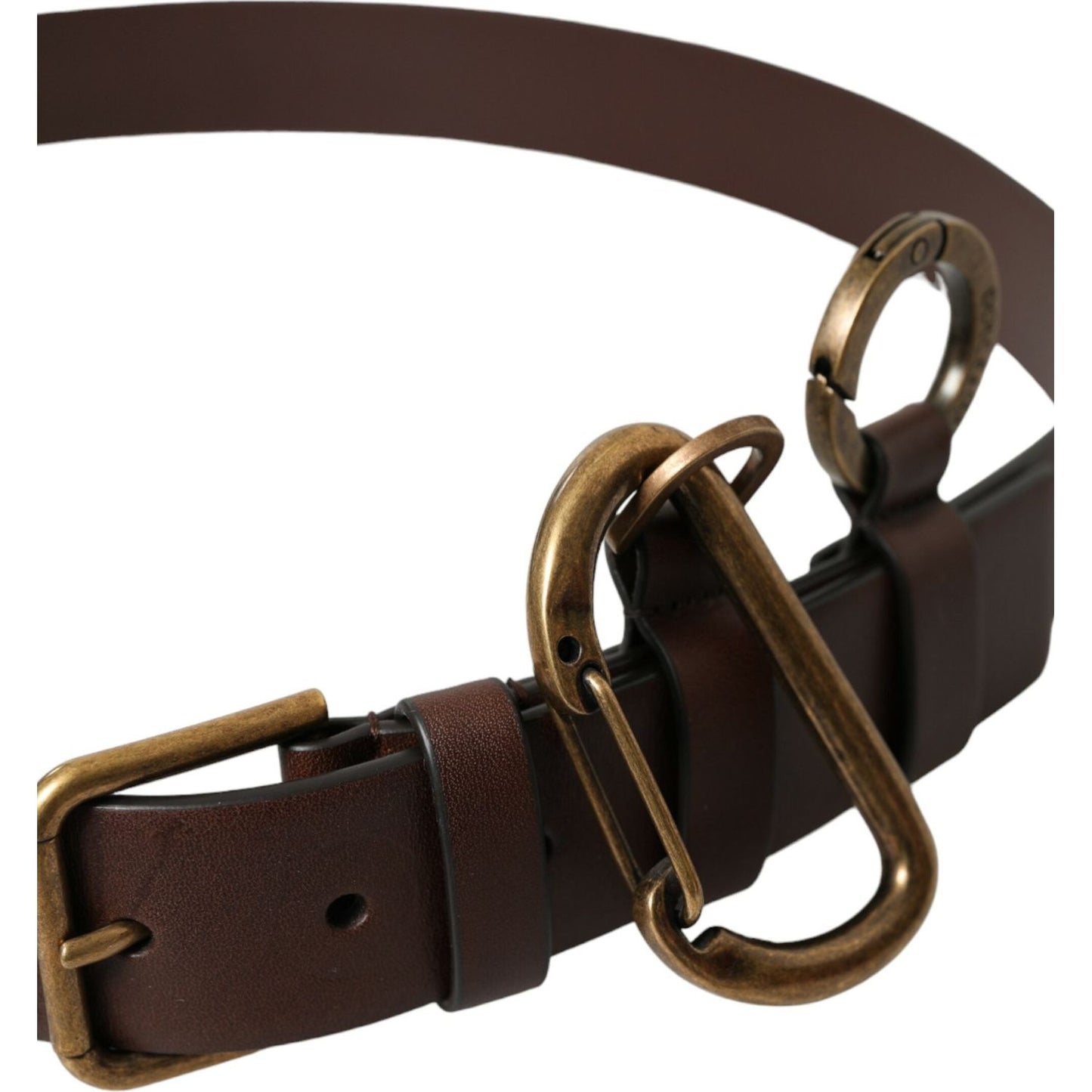 Dolce & Gabbana Elegant Calf Leather Belt with Metal Buckle Closure Dolce & Gabbana Dark Slate Gray