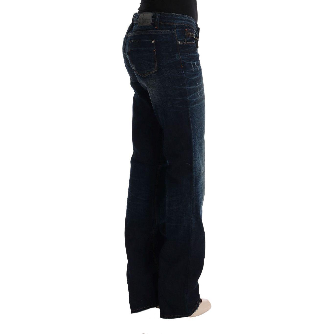Costume National Blue Cotton Regular Fit Denim Jeans Jeans & Pants