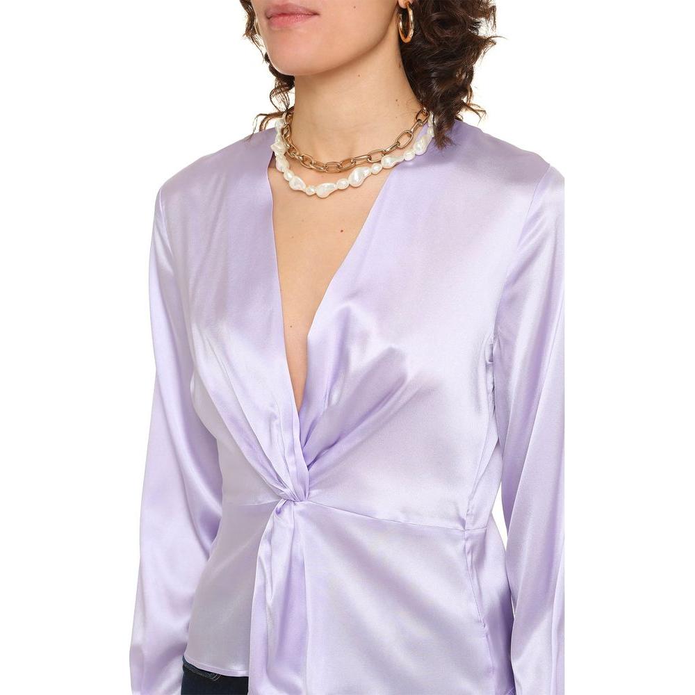 PINKO Lilac Silk Elegance Blouse PINKO Thistle