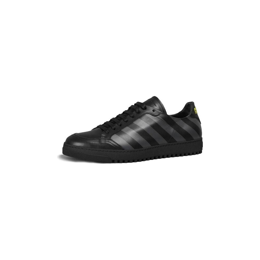 Off-White Black Calfskin Women Sneaker Off-White Dark Slate Gray