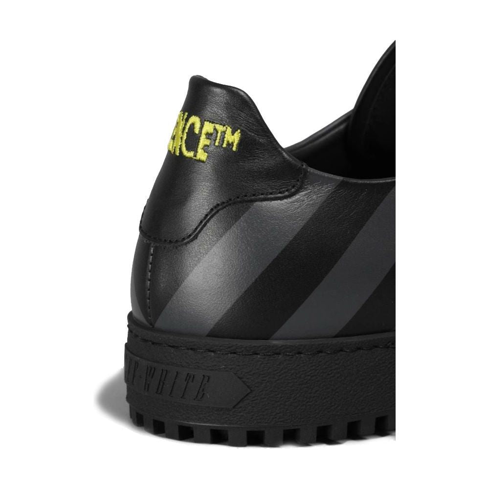 Off-White Black Calfskin Women Sneaker Off-White Dark Slate Gray