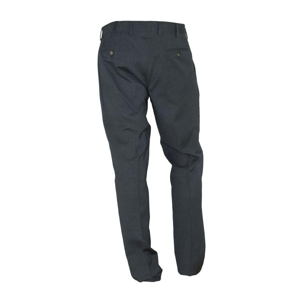 Made in Italy Elegant Italian Gray Trousers MI-3200-IT46 | S