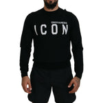 Dsquared² Black Logo Print Long Sleeves Men Pullover Sweater TSH83535-48