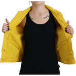 Dsquared² Yellow Collared Long Sleeves Denim Jacket JKT3520-38