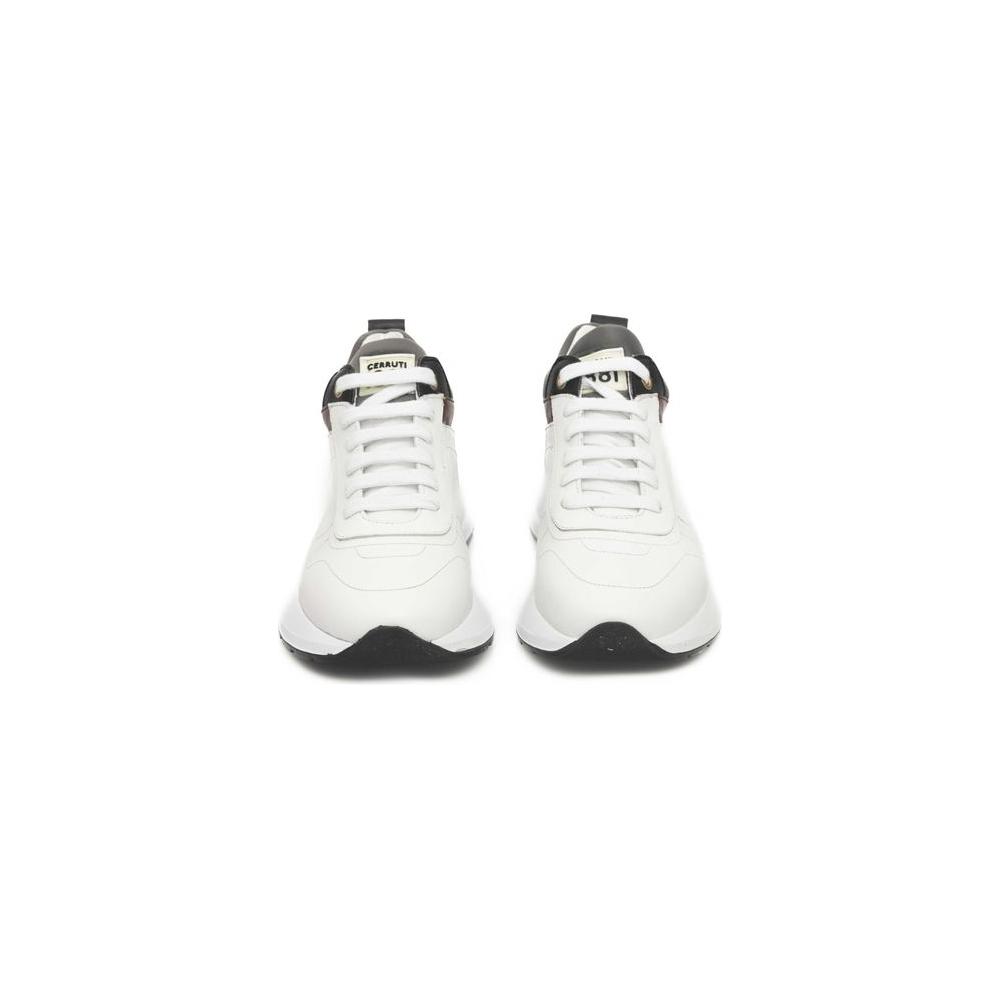Cerruti 1881 White Leather Women Sneaker Cerruti 1881 Beige