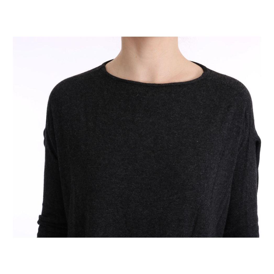 Costume National Gray Viscose Knitted Sweater