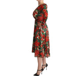Dolce & Gabbana Multicolor Portofino-Print Shift Dress DR28281-40