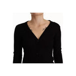Dolce & Gabbana Black Wool Knit Button Down Cardigan Sweater TSH7472-42
