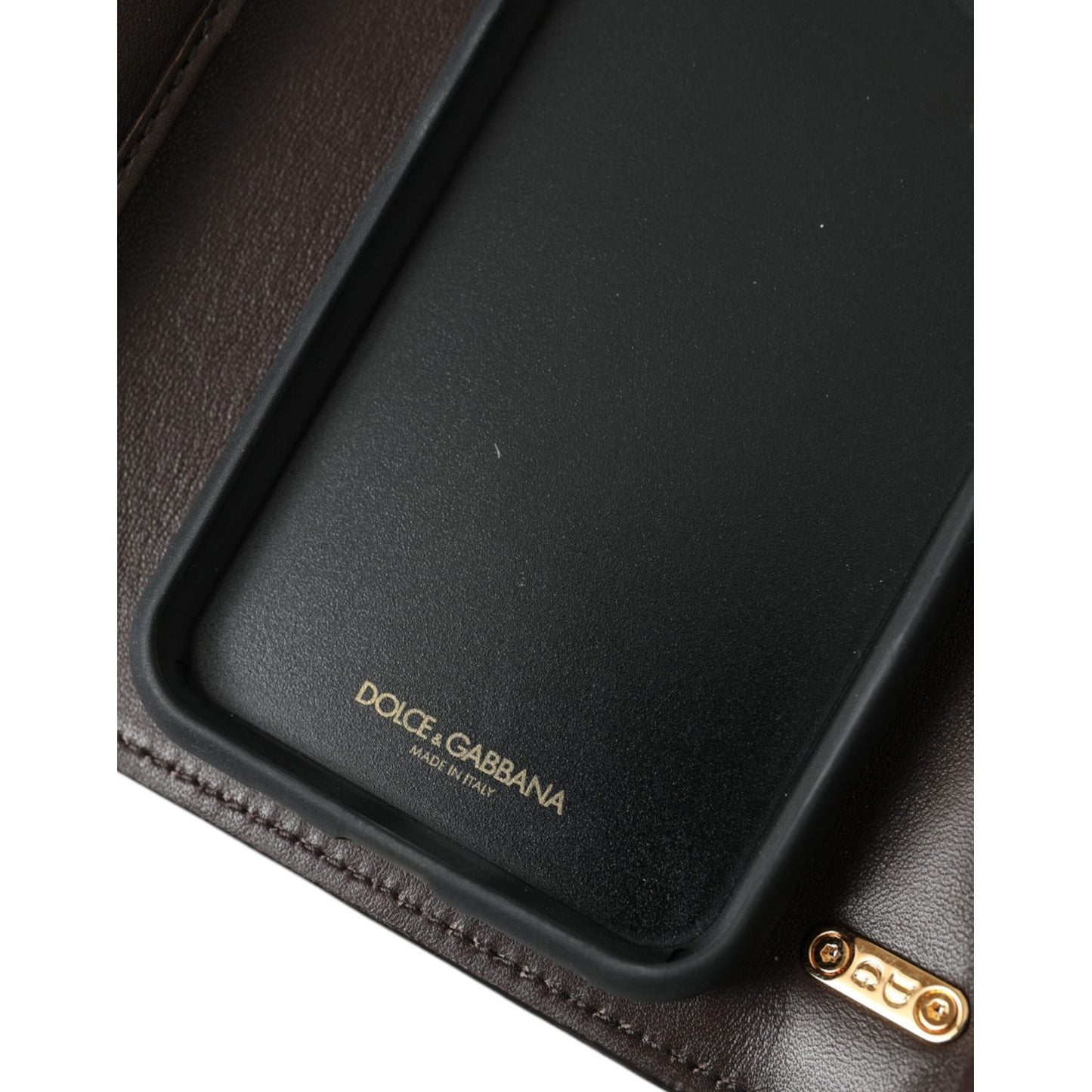 Dolce & Gabbana Brown Python Leather DG Girls Crossbody Phone Bag Dolce & Gabbana Dark Slate Gray