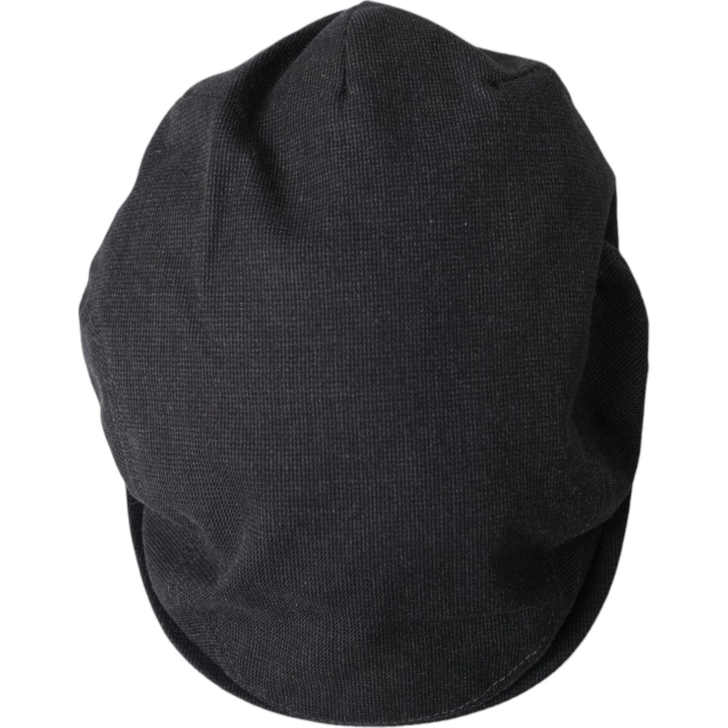 Dolce & Gabbana Gray Cotton Cloth Newsboy Hat Men Dolce & Gabbana Dark Slate Gray