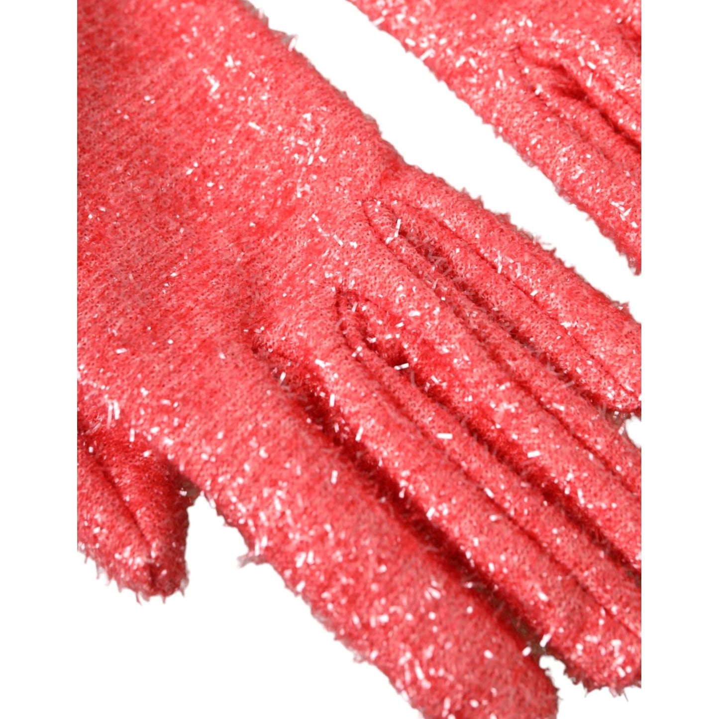 Dolce & Gabbana Pink Lurex Fantasia Mid Arm Length Gloves Dolce & Gabbana Tomato